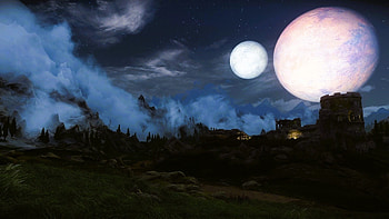 Skyrim Night Sky, video game, The Elder Scrolls V: Skyrim HD wallpaper