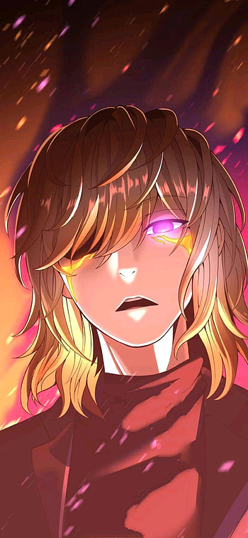 Arthur, eye, art, manhwa, tbate, anime_boy, purple HD phone wallpaper