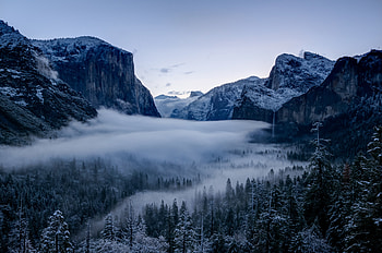 Nature, Trees, Mountains, Snow, Rocks, Snow Covered, Snowbound HD wallpaper