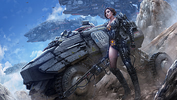 Warrior Girl , warrior, fantasy-girls, artist, artwork, digital-art HD wallpaper
