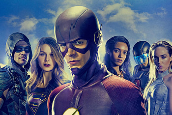 Flash Supergirl Arrow Tv Series, the-flash, arrow, supergirl, tv-shows, the-cw, super-heroes, barry-allen, grant-gustin HD wallpaper