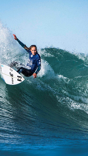 Girl Surfing, Underwater Sport, Dynamic HD phone wallpaper