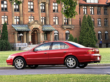 Auto, Acura, Cars, Building, Side View, Style, Akura, Lawn, Shrubs, Tl, 1999 HD wallpaper