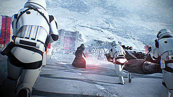 Star Wars: Battlefront II Kylo Ren & Stormtroopers HD wallpaper