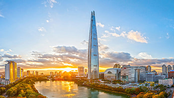 Seoul Skyline, Lotte Hotel story, Lotte Hotel company, South Korea luxury HD wallpaper