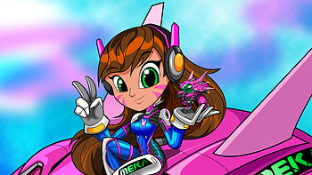 Dva Overwatch Illustration, dva-overwatch, overwatch, games, artwork, artist, digital-art, behance HD wallpaper