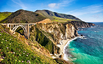 Bixby Bridge, architecture, graphy, USA, beautiful, scenery, wide screen, bridge, , California, Bixby HD wallpaper