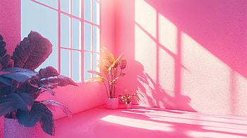 Serene Pink Aesthetic: Ultra for a Dreamy Room, room, pink aesthetic, interior, sunlight, pink HD wallpaper