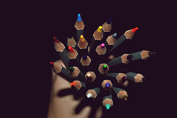 Hand, Miscellanea, Miscellaneous, Shadow, Colored Pencils, Colour Pencils HD wallpaper