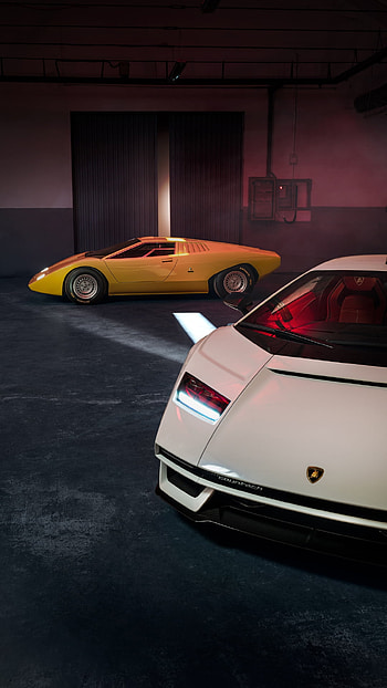 Lamborghini Countach, yellow lamborghini HD phone wallpaper