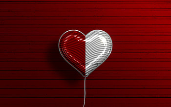 I Love Galway, , realistic balloons, red wooden background, Day of Galway, irish counties, flag of Galway, Ireland, balloon with flag, Counties of Ireland, Galway flag, Galway HD wallpaper