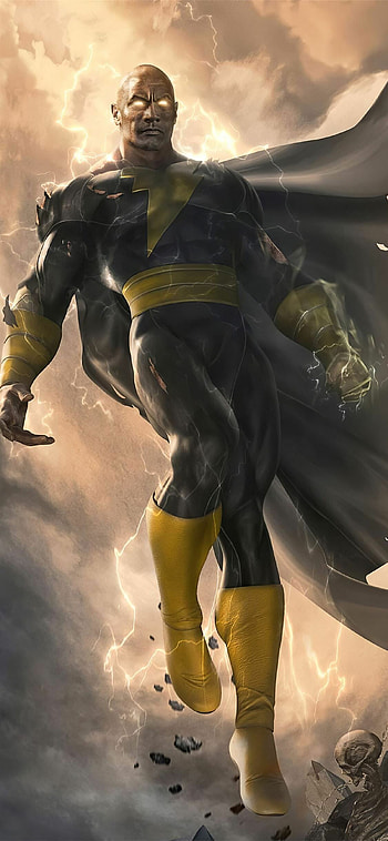 Black Adam, Dwayne Johnson, Superheroes artwork, Eminem HD phone wallpaper