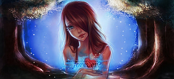 girl, abstract, fantasy, art HD wallpaper