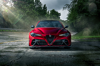 Alfa Romeo giulietta GTA, red car HD wallpaper