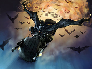 Batman Bat Mobile, batman, superheroes, digital-art, artwork HD wallpaper