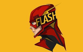 The Flash, minimal, artwork HD wallpaper