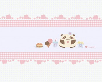 Pandas, cute, abstract HD wallpaper