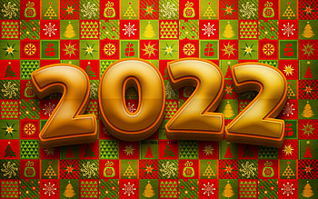Merry Christmas, Happy New Year 2022, , 2022 yellow 3D digits, christmas patterns, 2022 new year, creative, 2022 year, 2022 on christmas background, 2022 concepts, 2022 year digits HD wallpaper