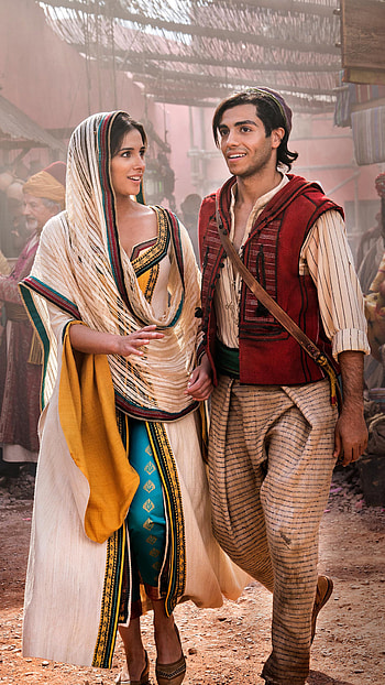 Aladdin movie, Jasmine and Aladdin, Sony Xperia X HD phone wallpaper