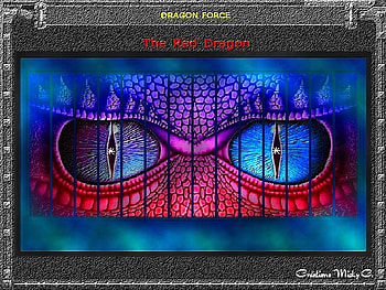 Red Dragon, rouge, yeux, cadfe, couleurs, bleu, drogon HD wallpaper