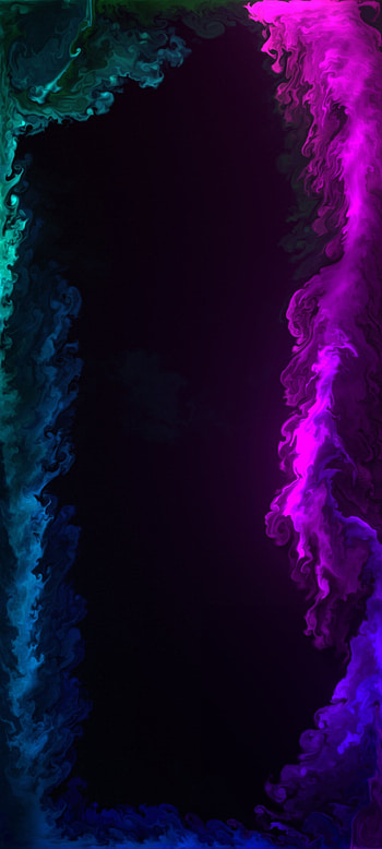 Amoled, sky, blue, anime HD phone wallpaper
