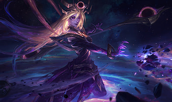 Dark Star And Cosmic Lux Splash , lux-league-of-legends, league-of-legends, games, artist, artwork, digital-art, artstation HD wallpaper