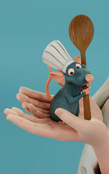 Linguini and Remy, Ratatouille, Animation HD phone wallpaper