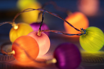 Miscellanea, Miscellaneous, Multicolored, Motley, Garland, Balls, Garlands HD wallpaper