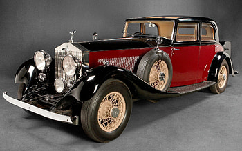 Nice old Car, rolls royce, black, car, red, oldtimer HD wallpaper