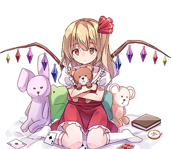 Cute, teddies, flandre scarlet, toys HD wallpaper