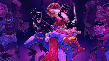 Batman Superman Wonder Woman Dc Fandome , batman, superman, wonder-woman, superheroes, artwork HD wallpaper