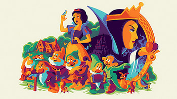Snow White and the Seven Dwarfs, Timeless animated film, Iconic characters, Memorable moments HD wallpaper