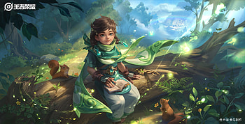 Fantasy girl, 3qstudio, blue, fantasy, green, cute, girl, 3q studio HD wallpaper