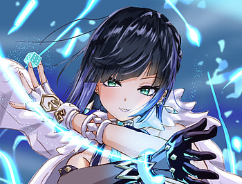 Yelan - Genshin Impact, Yelan (Genshin Impact), video game, Genshin Impact HD wallpaper