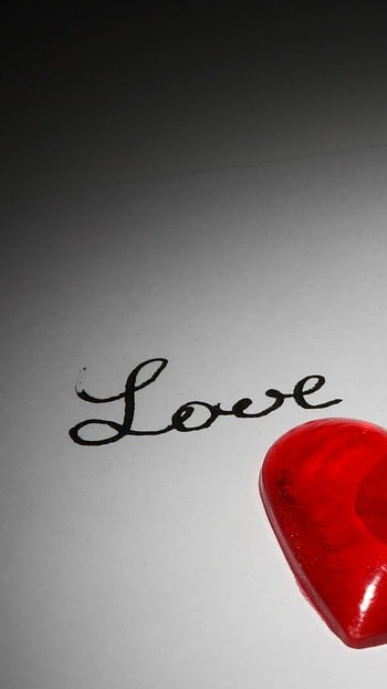L Love You, Love, Black And White, Background HD phone wallpaper