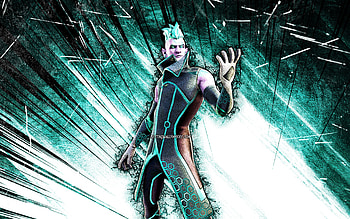 Vector, grunge art, Fortnite Battle Royale, Fortnite characters, turquoise abstract rays, Vector Skin, Fortnite, Vector Fortnite HD wallpaper