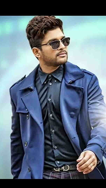 Allu Arjun Army, Blue Background HD phone wallpaper