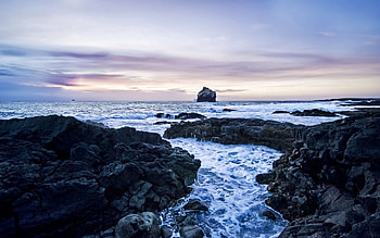 Nature, Stones, Sky, Shore, Bank HD wallpaper