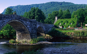 Landscape, Rivers, Bridges HD wallpaper