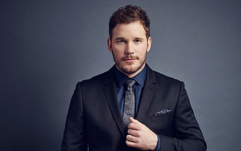 Chris Pratt, Movie star, Hollywood celebrity, Gray suit HD wallpaper