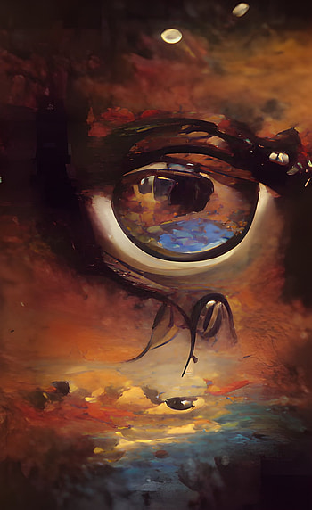 eye vintage draw, fantasy, artistic, eye HD phone wallpaper