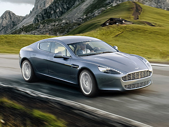 Aston Martin, Cars, Rocks, Grey, Side View, Speed, 2009, Rapide HD wallpaper