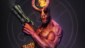 Hellboy Gun 2020, hellboy, superheroes, artwork, artist, artstation HD wallpaper