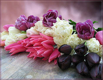 Mix of flowers, bouquet, color, mix, nature, flowers HD wallpaper