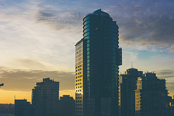 Cities, Sky, Architecture, Skyscraper, Building, Construction, Evening HD wallpaper