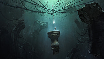 Epic Fantasy Warrior in – The Sword Awaits, fantasy, warrior, fantasy warrior HD wallpaper