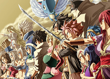 Fairy Tail characters, Anime , Fairy Tail backgrounds HD wallpaper