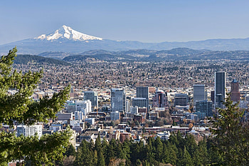 Portland Skyline, Travel destination, Urban graphy, Christopher Simpson's post HD wallpaper