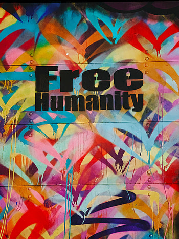 Words, Multicolored, Motley, Wall, Graffiti, dom, Humanity, Mankind HD phone wallpaper