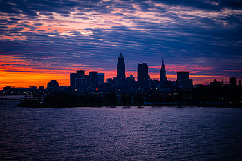 Cities, Water, Sunset, Architecture, City, Building, Tower HD wallpaper